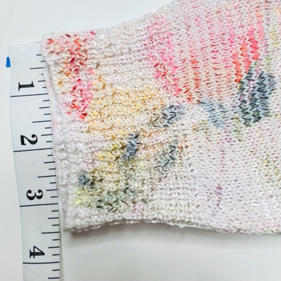 Sioni Boatneck Dolman Sleeve Floral Print Sweater Pale Pink Size Medium - Picture 11 of 14